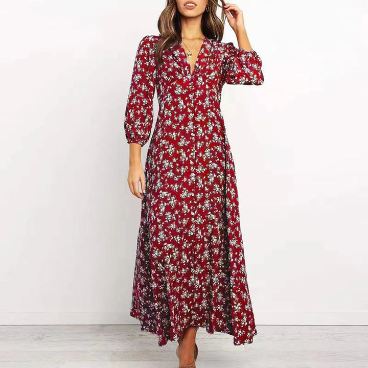 Jane - Elegantes geblümtes Kleid