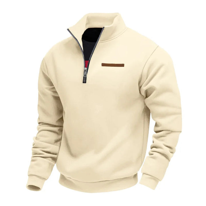 Lässiger Fleece-Zip-Pullover