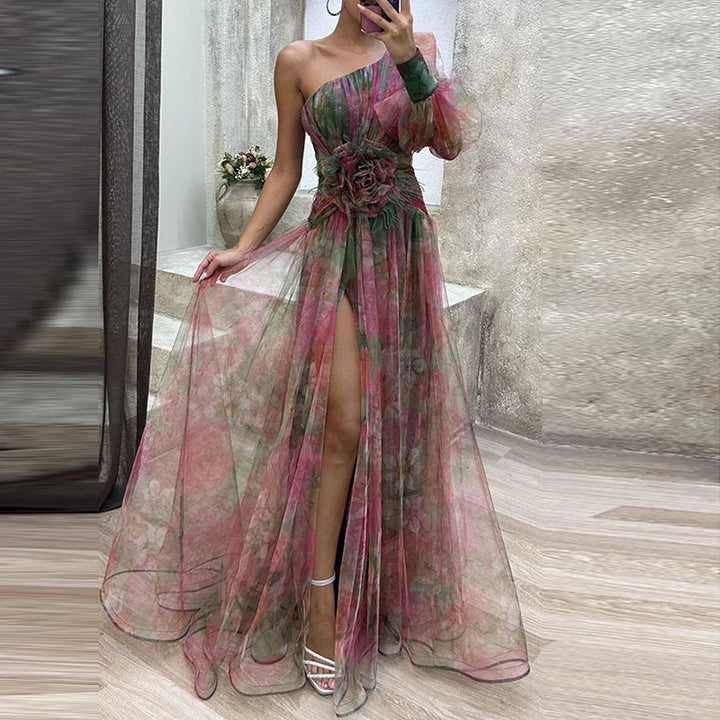 Philena - Elegantes, farbenfrohes Maxikleid