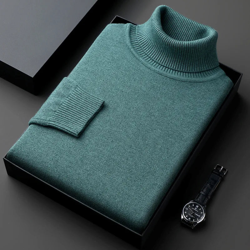 Eleganter Herren-Rollkragenpullover