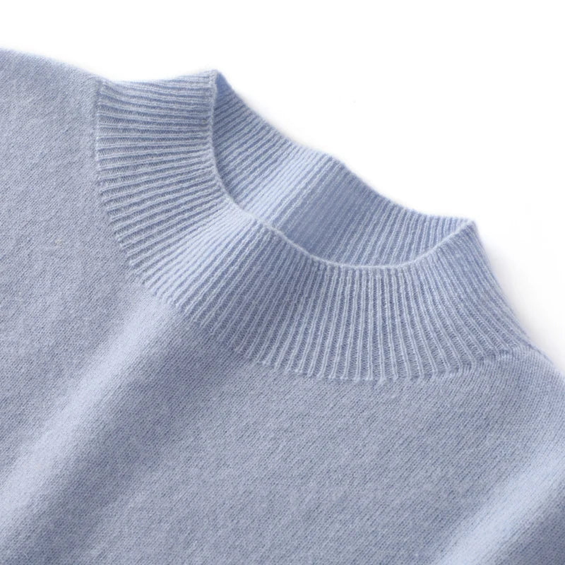 Halbhoher Kragen Kaschmirpullover
