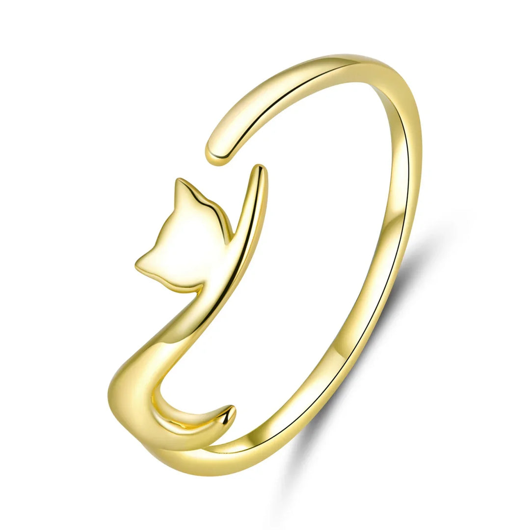 Ring mit süßem Kätzchen