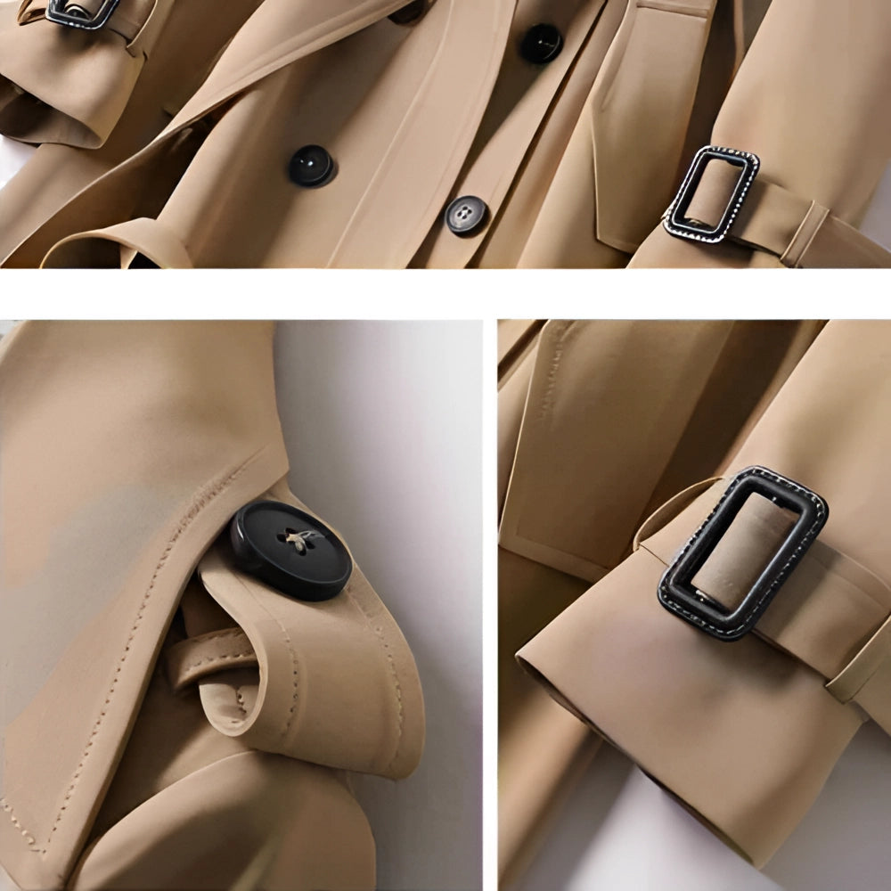 Stilvoller taillierter Trenchcoat mit Gürtel