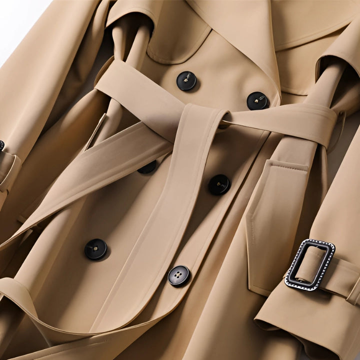Stilvoller taillierter Trenchcoat mit Gürtel