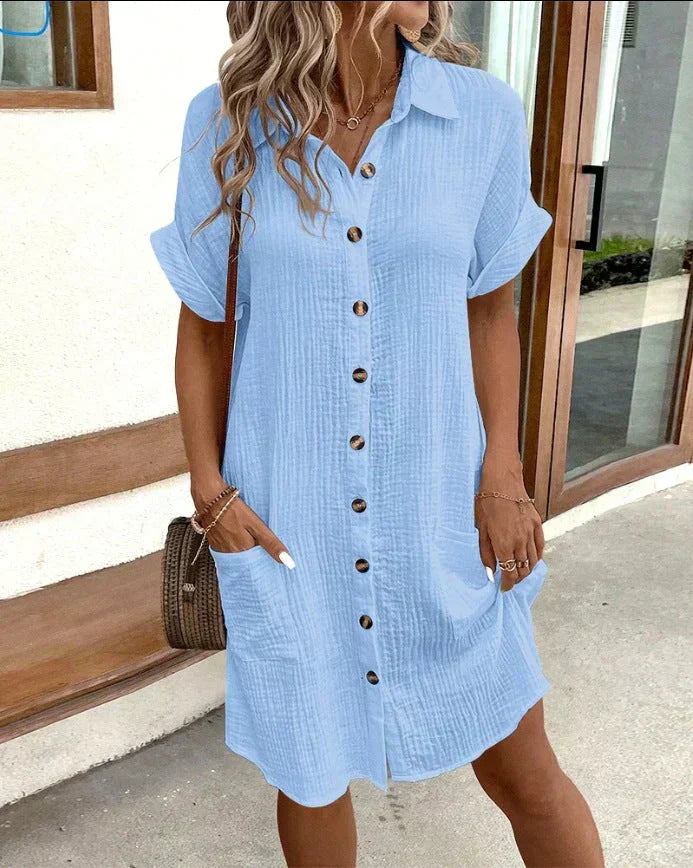 Dunya – Elegantes Polokleid mit Gürtel