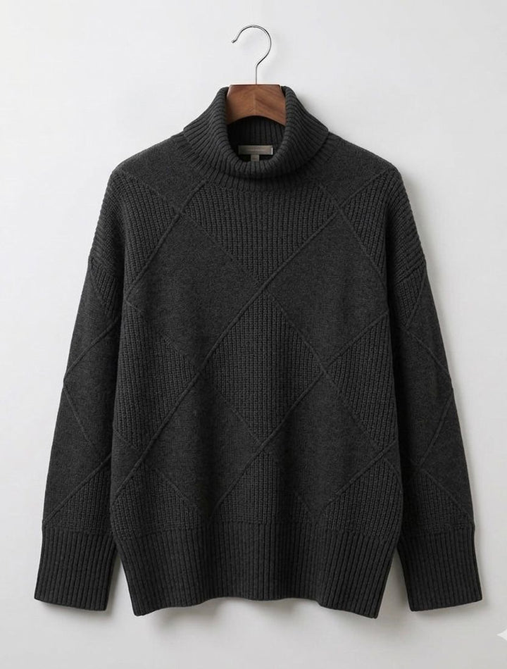 Strickpullover mit Rollkragen