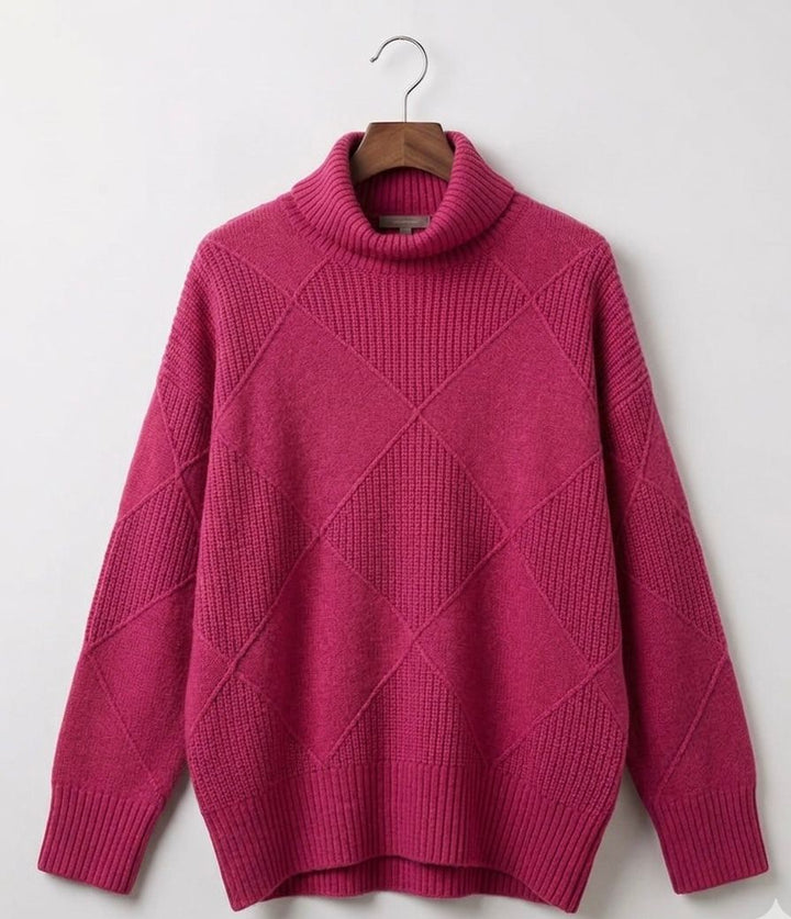 Strickpullover mit Rollkragen