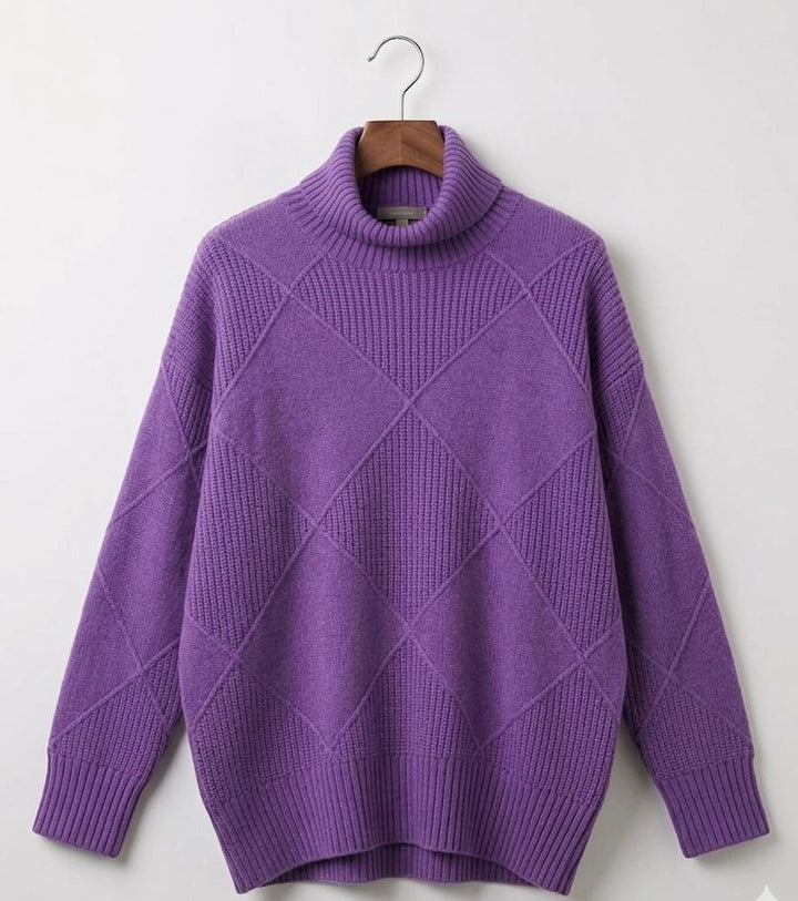 Strickpullover mit Rollkragen