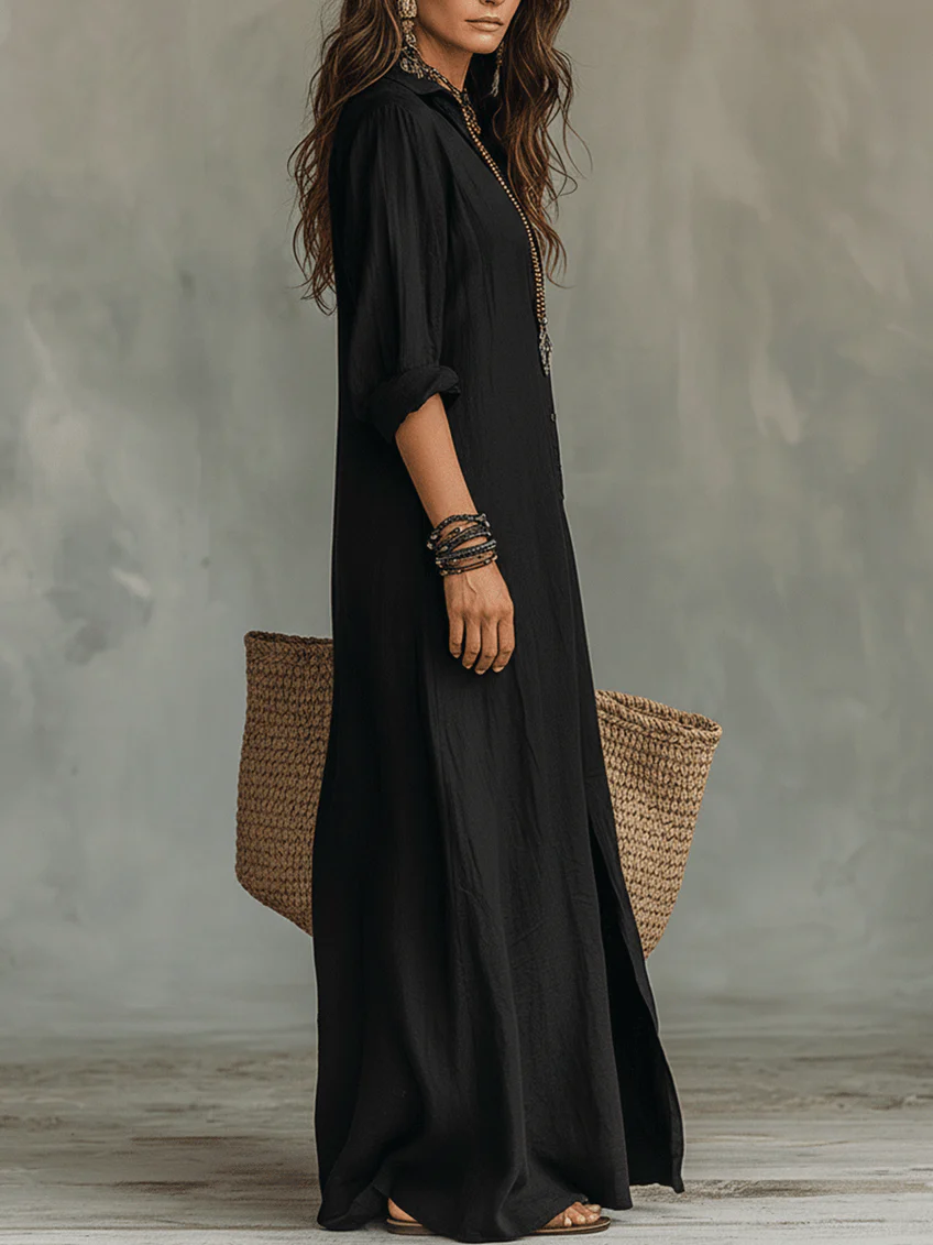 Soline – Elegantes, fließendes Maxikleid