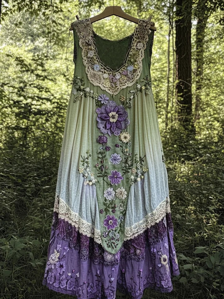 Evabella - Leinen-Boho-Kleid