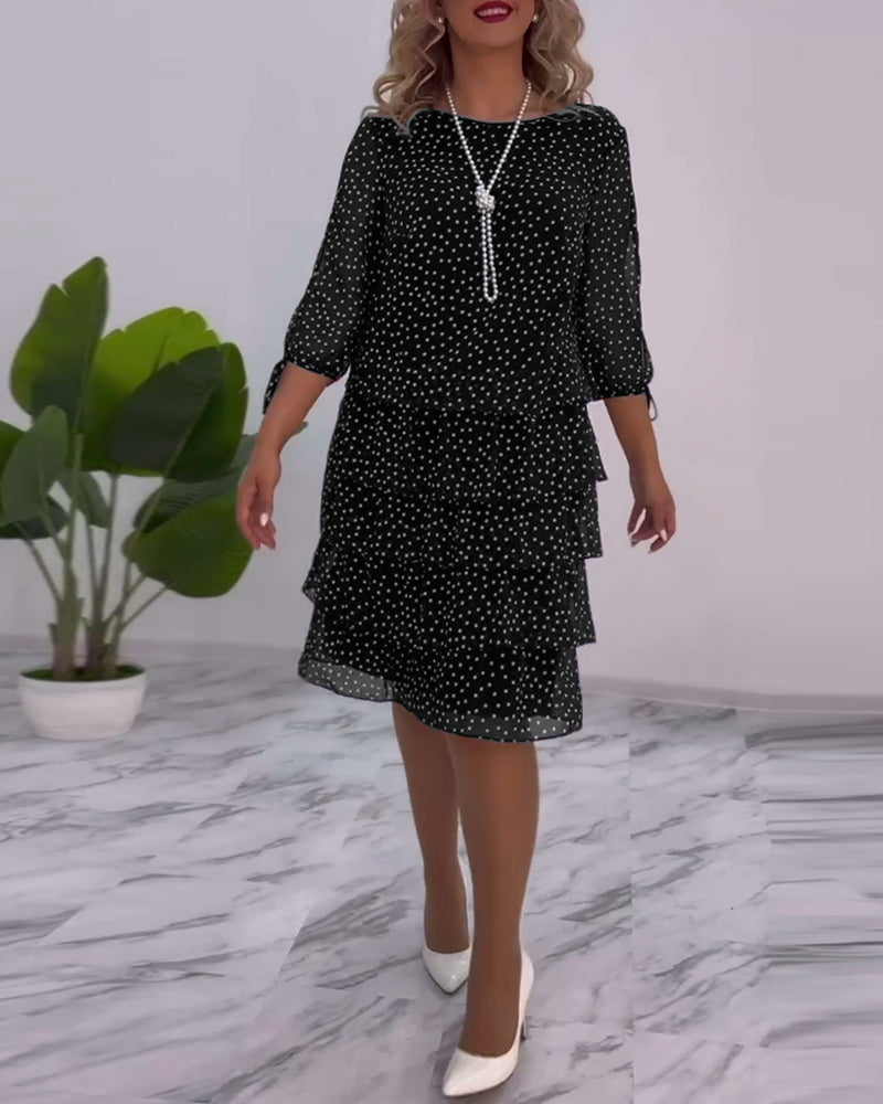 Blanche - Elegantes Polka-Dot-Kleid