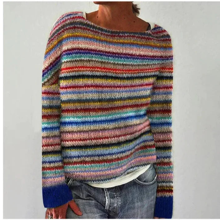 Gemusterter Winterpullover