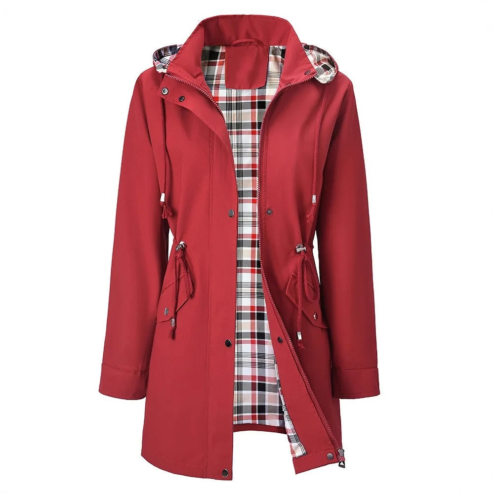 Carlotta Wasserdichte 3-in-1 Regenjacke mit abnehmbarer Kapuze