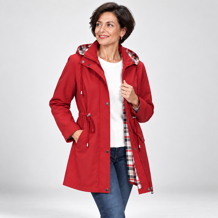 Carlotta Wasserdichte 3-in-1 Regenjacke mit abnehmbarer Kapuze