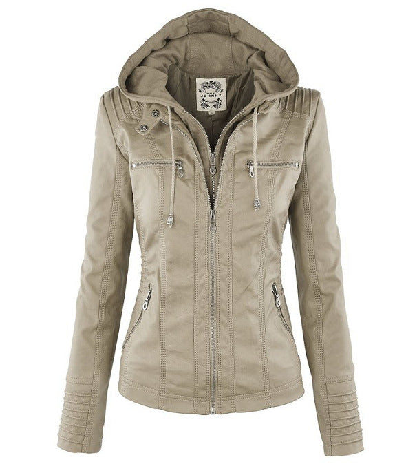 Robuste und elegante Lederjacke