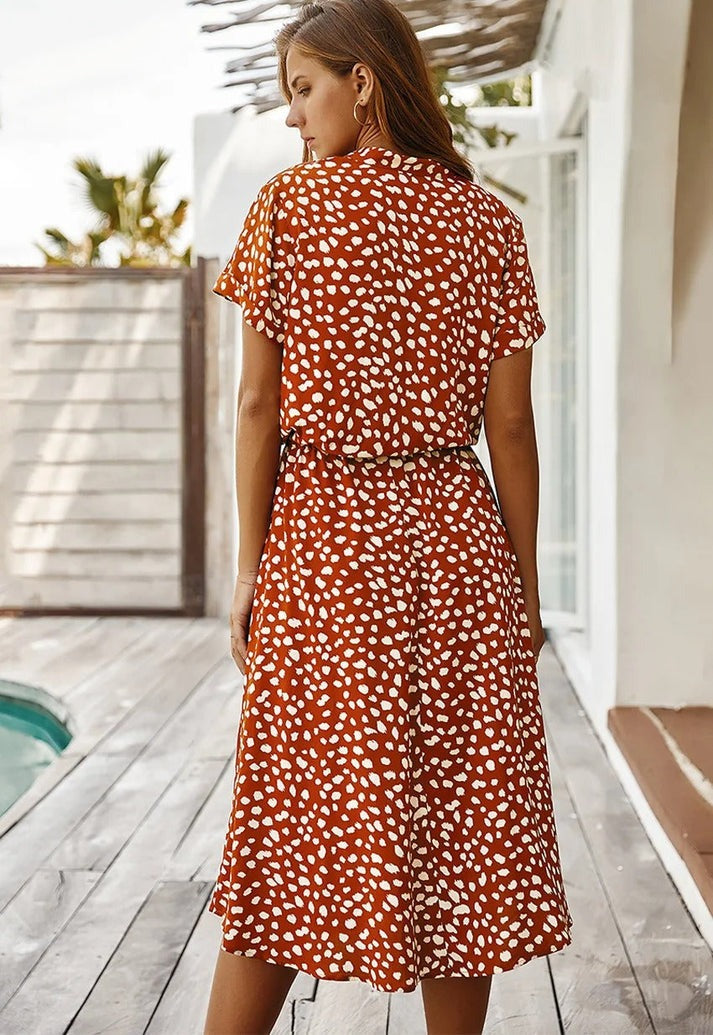 Edith - Sophistiziertes fließendes Kleid