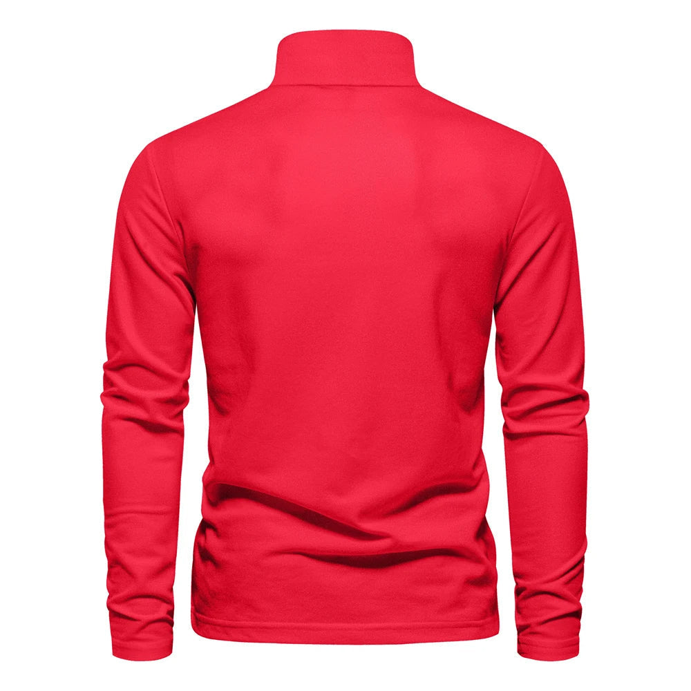 Lässiges langärmeliges Poloshirt