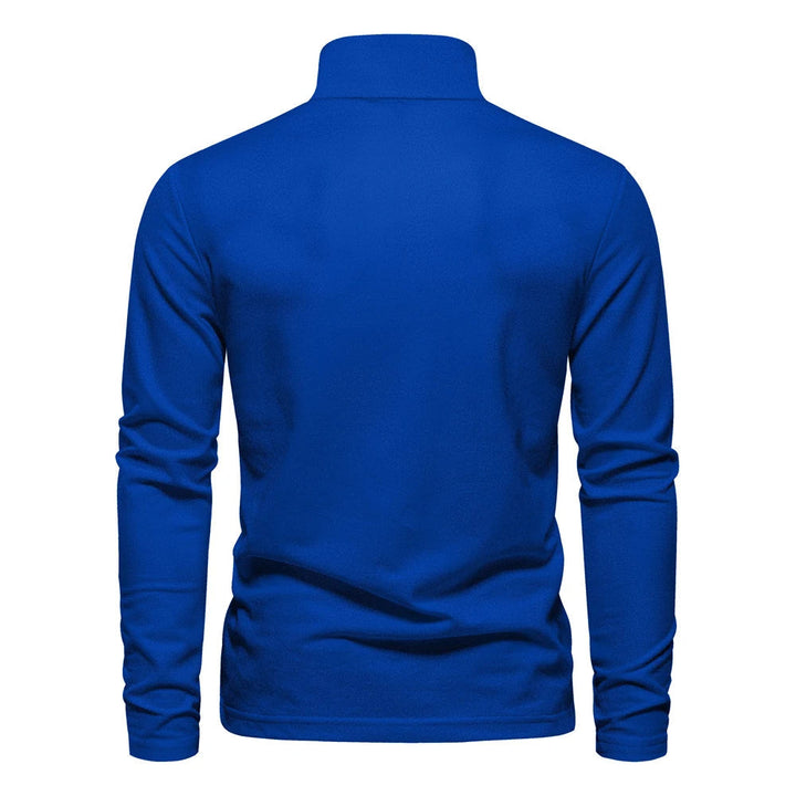 Lässiges langärmeliges Poloshirt