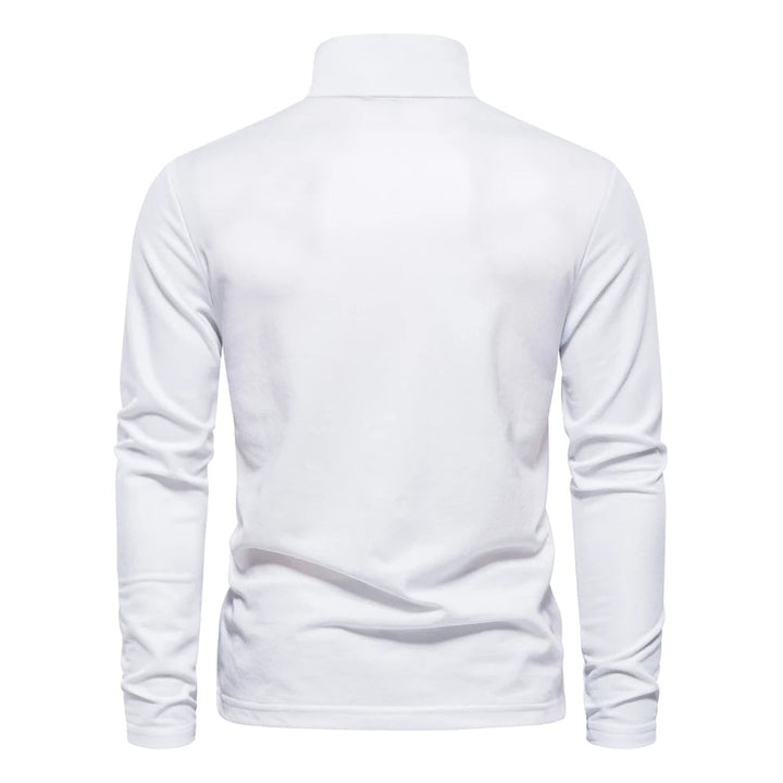 Lässiges langärmeliges Poloshirt