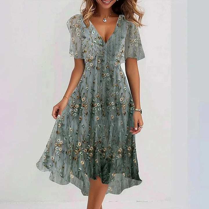 Yara - Elegantes geblümtes Kleid