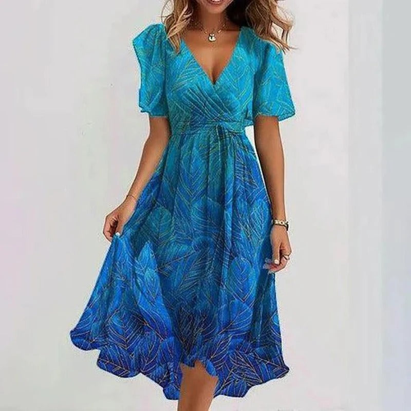 Yara - Elegantes geblümtes Kleid