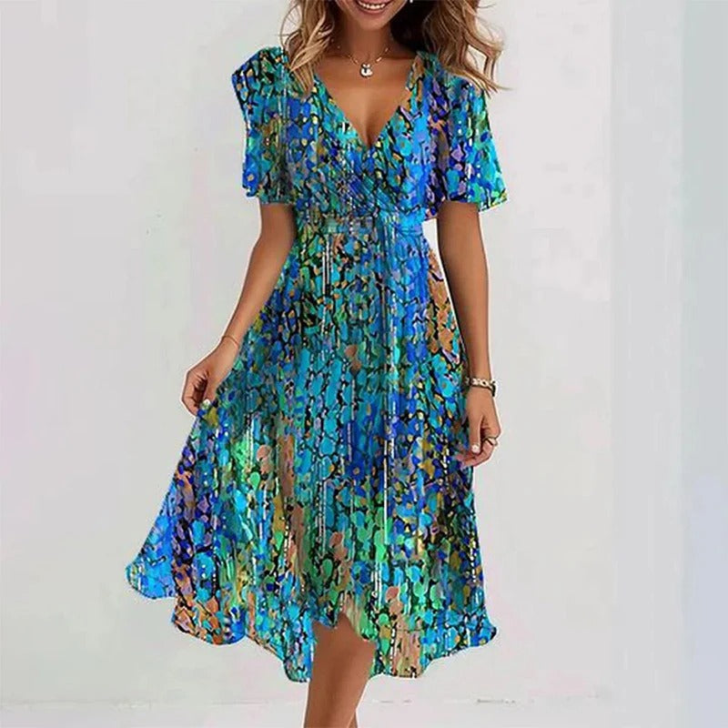 Yara - Elegantes geblümtes Kleid