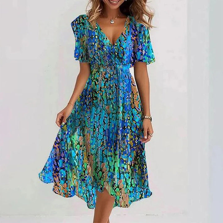 Yara - Elegantes geblümtes Kleid