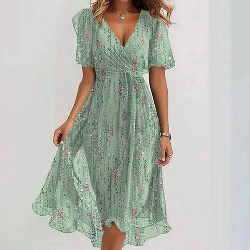 Yara - Elegantes geblümtes Kleid