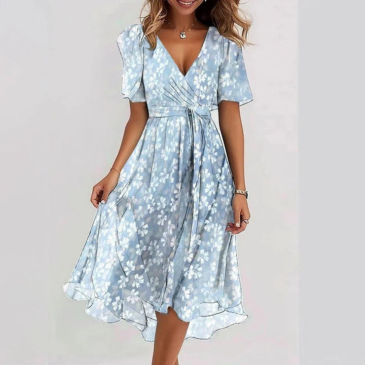 Yara - Elegantes geblümtes Kleid