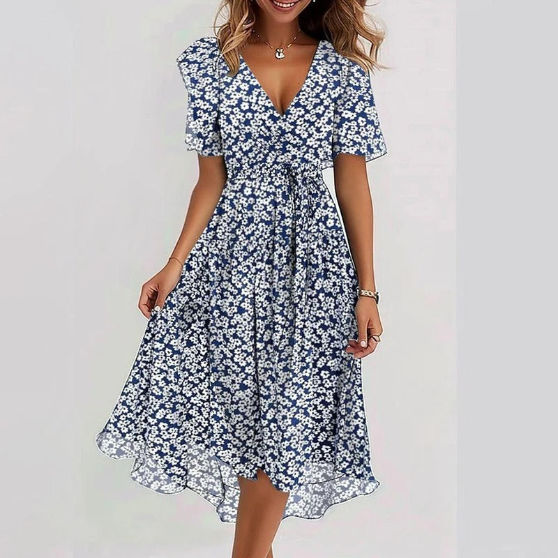 Yara - Elegantes geblümtes Kleid