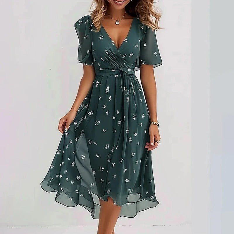 Yara - Elegantes geblümtes Kleid