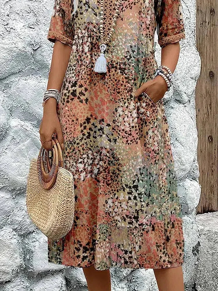 Lina - Midi-Kleid „Éclatante“