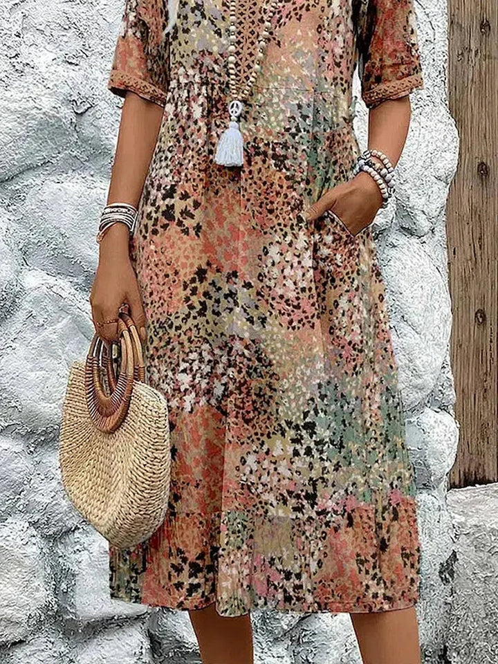 Lina - Midi-Kleid „Éclatante“