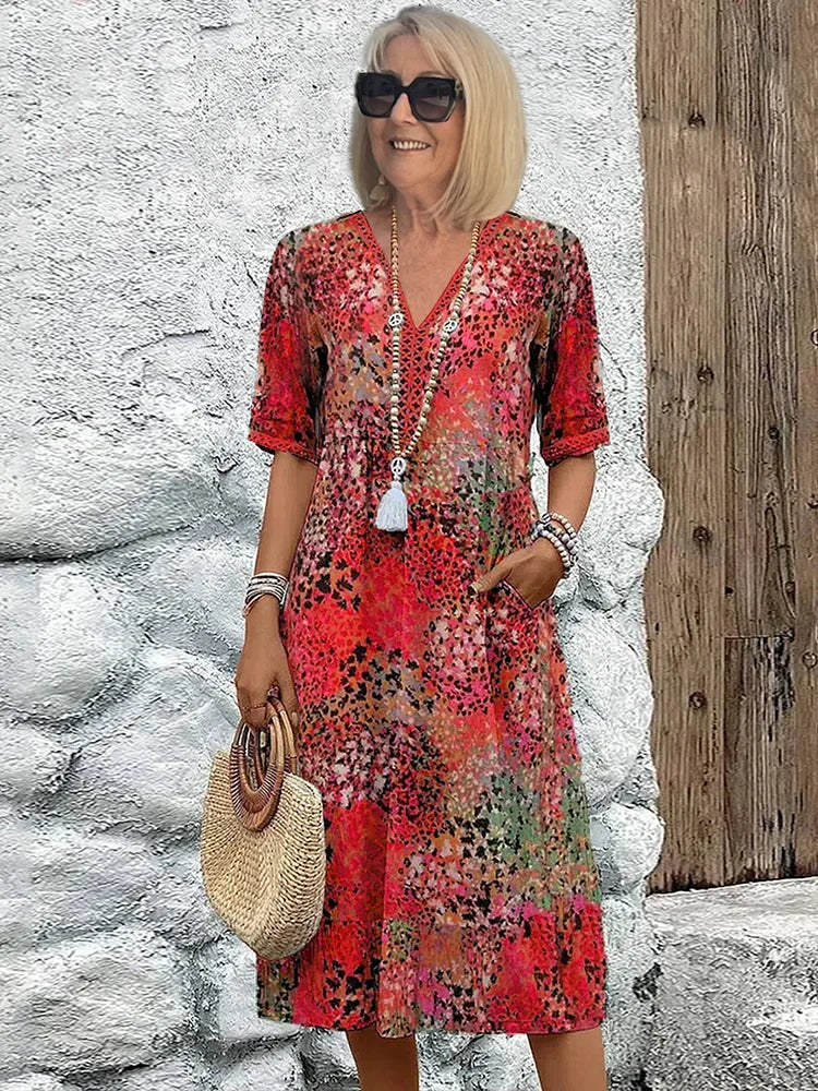 Lina - Midi-Kleid „Éclatante“