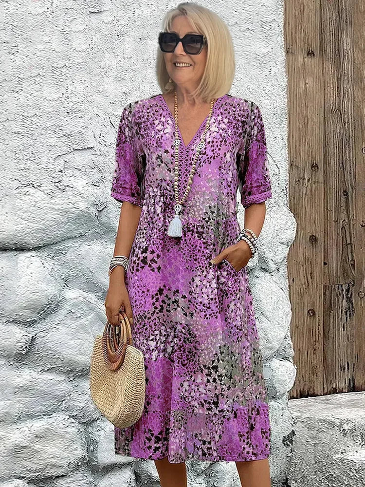 Lina - Midi-Kleid „Éclatante“