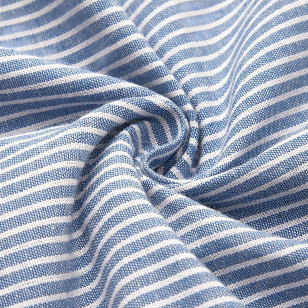 Mirone – Gestreiftes Midikleid aus Baumwolle