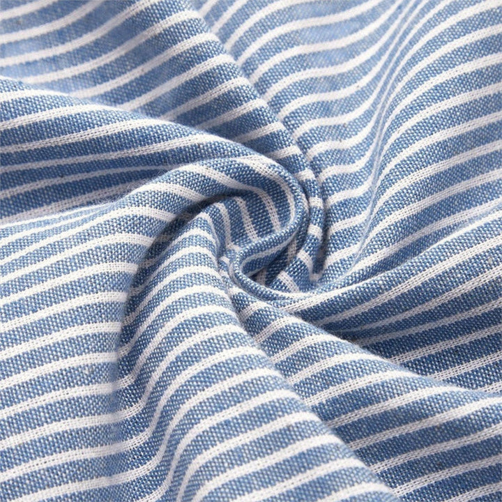 Mirone – Gestreiftes Midikleid aus Baumwolle