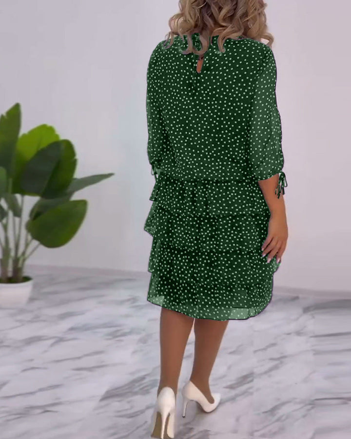 Blanche - Elegantes Polka-Dot-Kleid