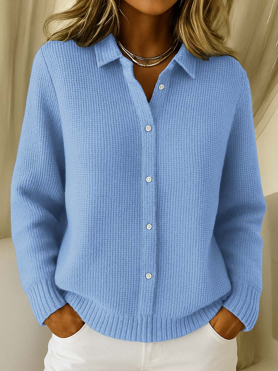Katrina | Strukturierter Strick-Button-Cardigan