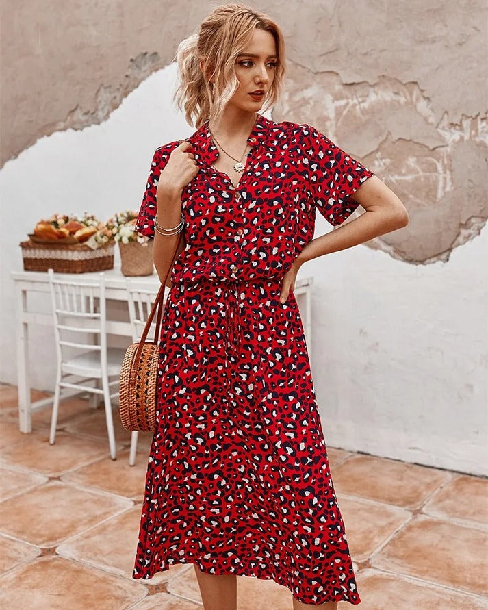 Edith - Sophistiziertes fließendes Kleid
