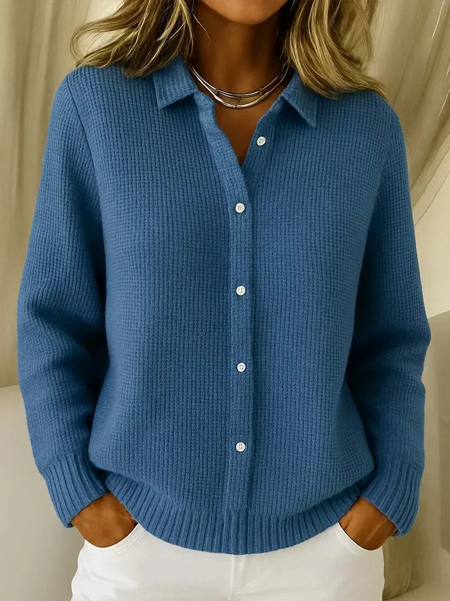 Katrina | Strukturierter Strick-Button-Cardigan