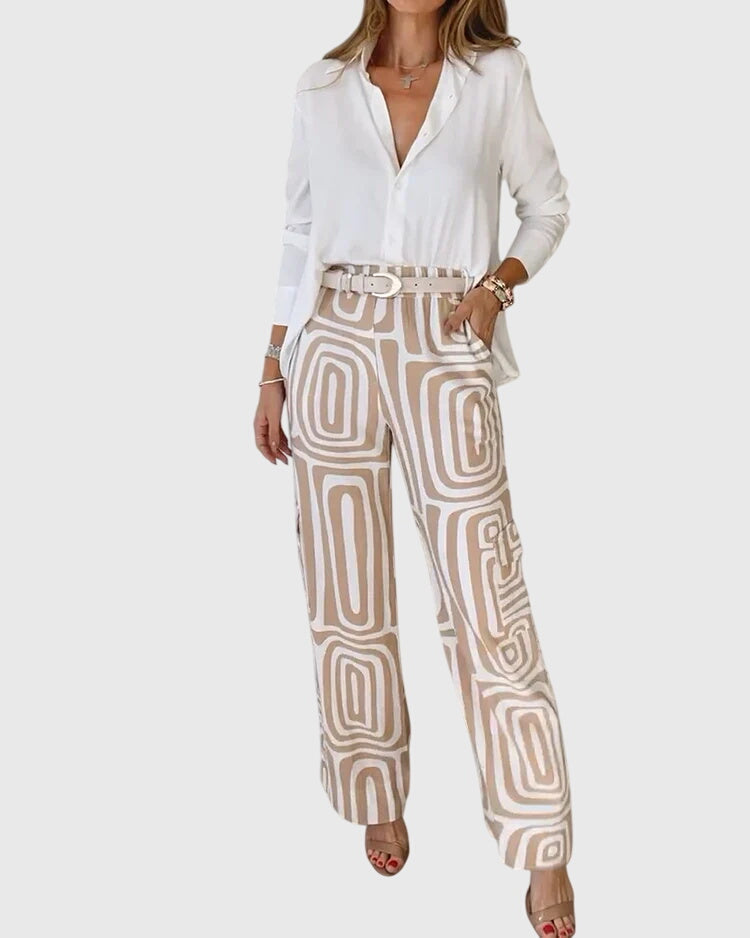 Emilia™ | Stilvolle Hose + Kostenlose Bluse &amp; Gürtel