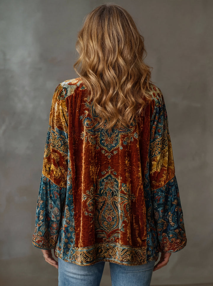 Boho Offen fallende Jacke
