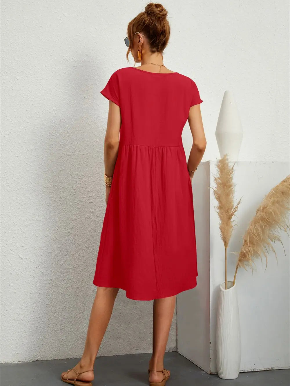 Salbei - Legeres Elegantes Kleid