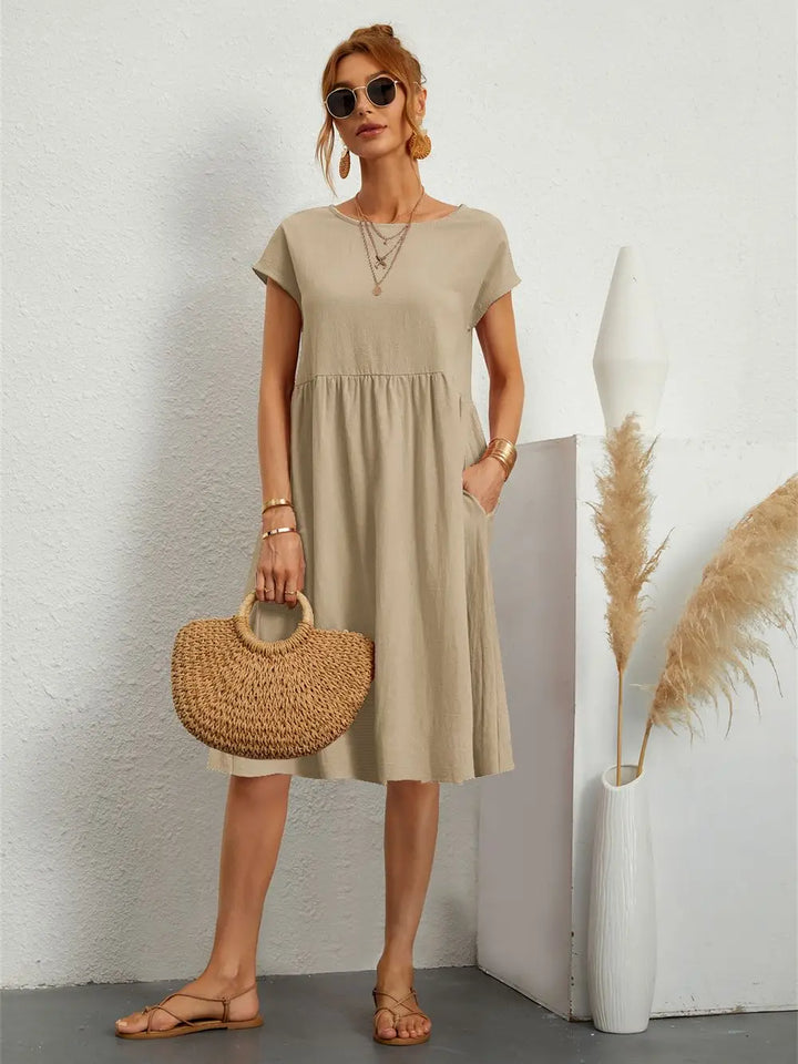 Salbei - Legeres Elegantes Kleid
