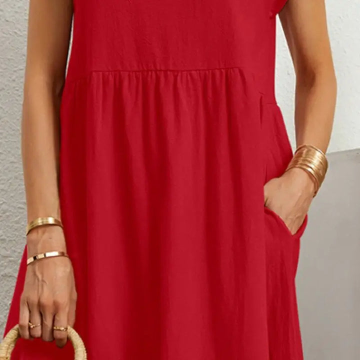 Salbei - Legeres Elegantes Kleid