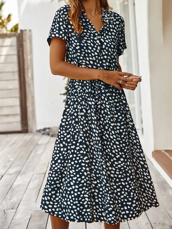 Edith - Sophistiziertes fließendes Kleid