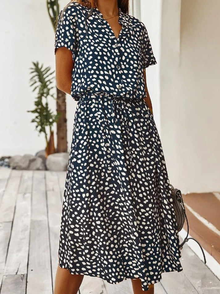 Edith - Sophistiziertes fließendes Kleid