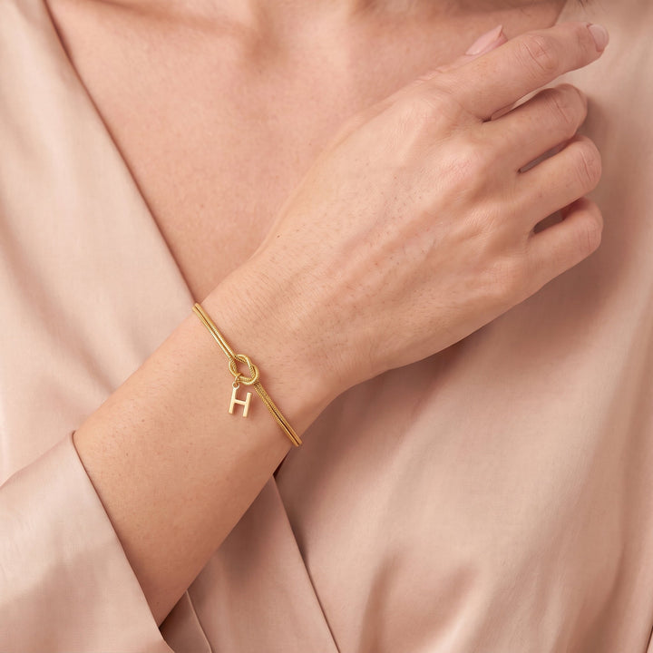 Initial Knot Bracelet