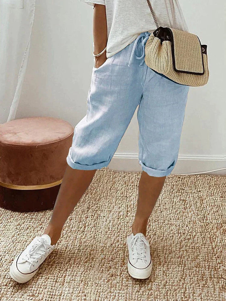 Ingrid | Baumwoll-Leinen Damen Shorts
